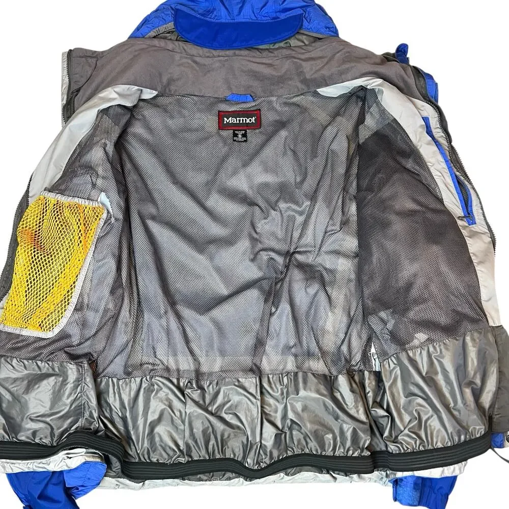 Marmot Armstrong Stretch Jacket Waterproof Hooded Coat Blue Men's XL